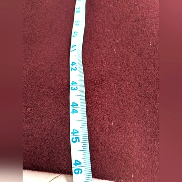 Tabé A. Gordon Ltée women's vintage burgundy and pink pure wool coat size L - Picture 13 of 14